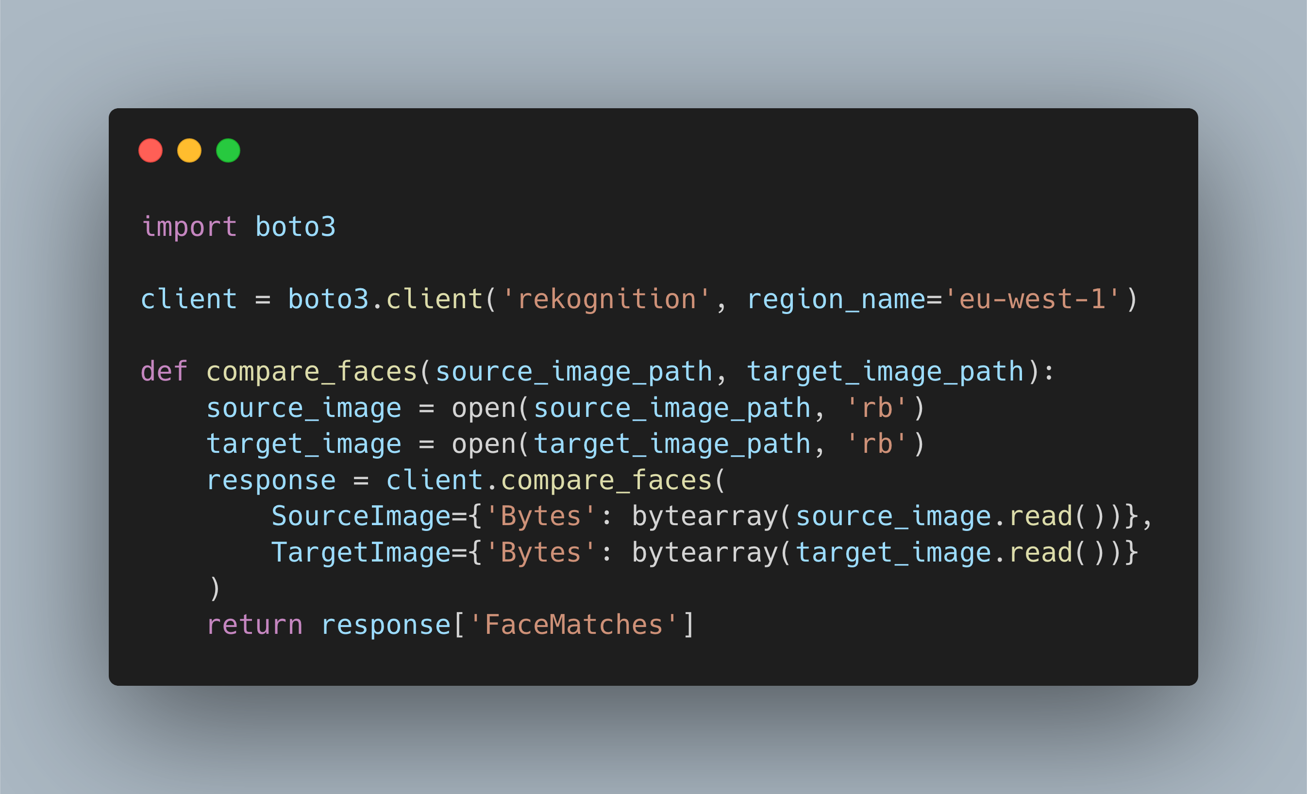 First code block