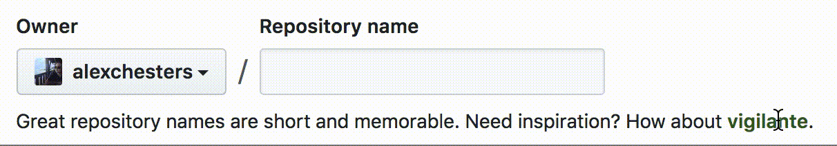 GitHub name generator